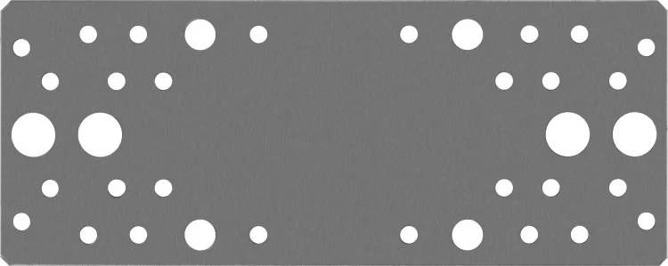 ЗУБР КП-2.0, 200 x 80 x 2 мм, цинк, крепежная пластина (310236-200-80) купить в Екатеринбурге