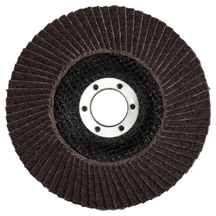 Круг шлифовальный ЗУБР &quot;ЭКСПЕРТ&quot; лепестковый торцевой, тип КЛТ 1, зерно-электрокорунд нормальный, P60, 125х22,2мм 36591-125-60 купить в Екатеринбурге