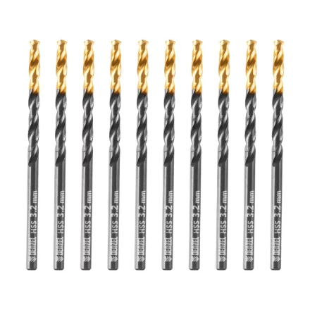 Сверло по металлу, 3,2 мм, HSS-Tin, Golden Tip, 10 шт. Denzel 717206 купить в Екатеринбурге