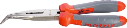 Длинногубцы изогнутые  160мм двухкомпонентные рукоятки MATRIX PROFESSIONAL 17402 купить в Екатеринбурге