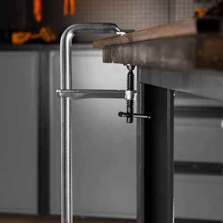 Струбцина F-образная Denzel 20467, 80x400мм, кованая купить в Екатеринбурге