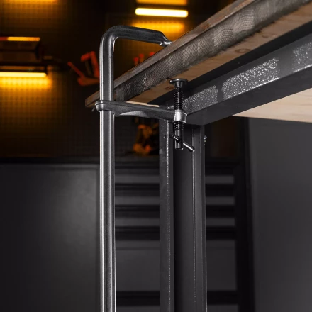 Струбцина F-образная Denzel 20467, 80x400мм, кованая купить в Екатеринбурге