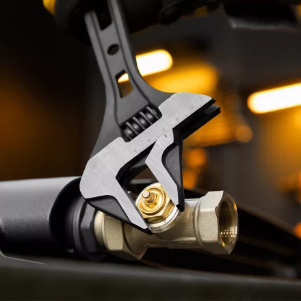 Ключ разводной Denzel 15750, 300 мм, CrV, кованый купить в Екатеринбурге