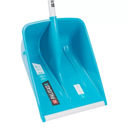 Лопата для уборки снега Palisad 61794, полипропилен, 365х460х1500мм, алюминиевый черенок, ПВХ накладка, LUXE купить в Екатеринбурге