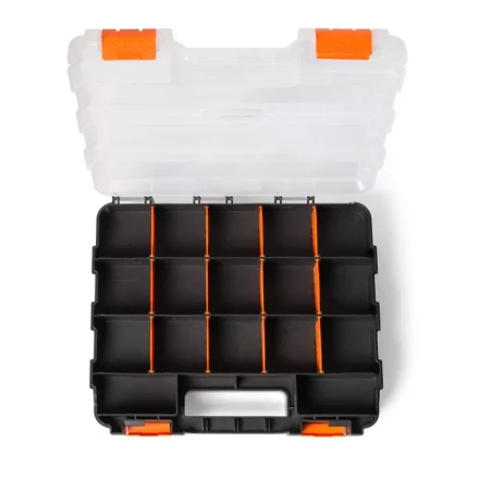 Кейс-органайзер двухсторонний с 10 отделениями, серия «ПРОФИ» КВТ купить в Екатеринбурге