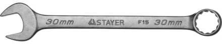 Ключ STAYER &quot;MASTER&quot; гаечный комбинированный, хромированный, 30мм 27085-30 купить в Екатеринбурге
