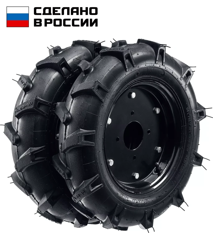 ЗУБР КП-2, 4.00-10, 2 шт., пневматические колеса для мотоблоков (707106-2) купить в Екатеринбурге
