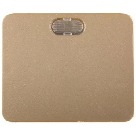 Выключатель СВЕТОЗАР &quot;ГАММА&quot; с подсветкой, одноклавишный, без вставки и рамки, цвет золотой металлик, 10A/~250B SV-54131-GM купить в Екатеринбурге