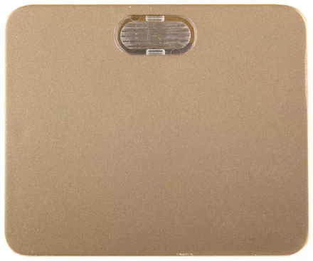 Выключатель СВЕТОЗАР &quot;ГАММА&quot; с подсветкой, одноклавишный, без вставки и рамки, цвет золотой металлик, 10A/~250B SV-54131-GM купить в Екатеринбурге