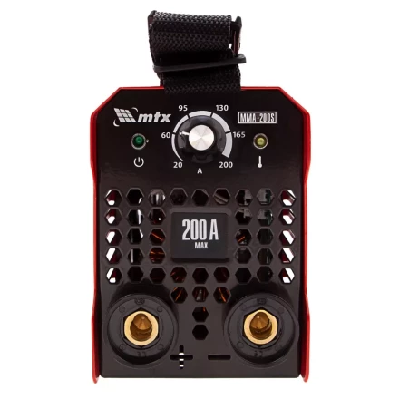 Инверторный аппарат дуговой сварки MMA-200S, 200 А, ПВ60%, диаметр электрода 1,6-5 мм MTX 94391 купить в Екатеринбурге