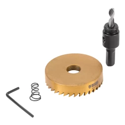 Коронка по металлу HSS, 60 мм, нитридтитановое покрытие Denzel 724119