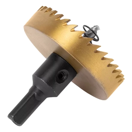 Коронка по металлу HSS, 60 мм, нитридтитановое покрытие Denzel 724119 купить в Екатеринбурге