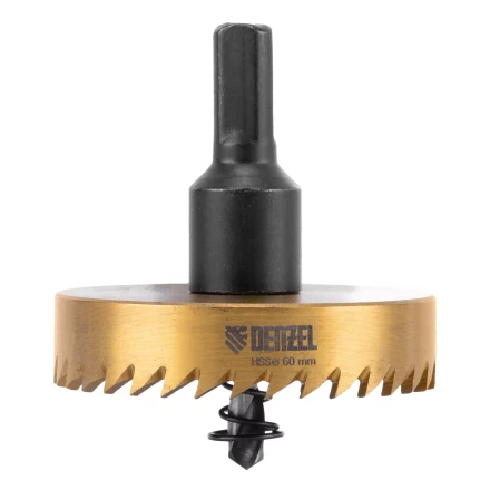 Коронка по металлу HSS, 60 мм, нитридтитановое покрытие Denzel 724119 купить в Екатеринбурге
