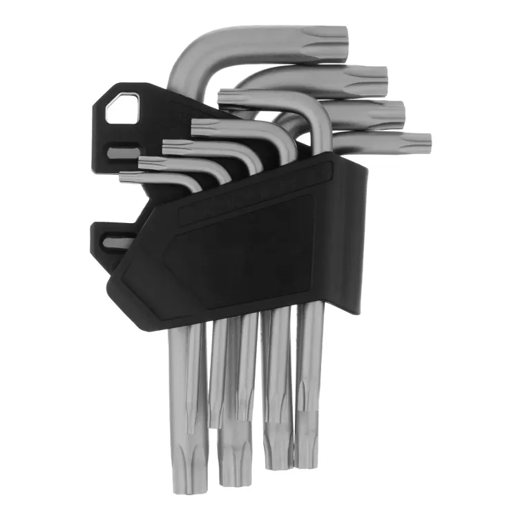 Набор ключей имбусовых Torx-Tempered, TT10-50, CrV, 9 шт. Сибртех 123707 купить в Екатеринбурге