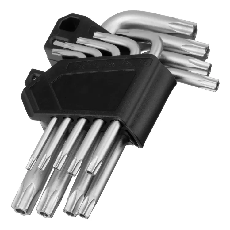 Набор ключей имбусовых Torx-Tempered, TT10-50, CrV, 9 шт. Сибртех 123707 купить в Екатеринбурге