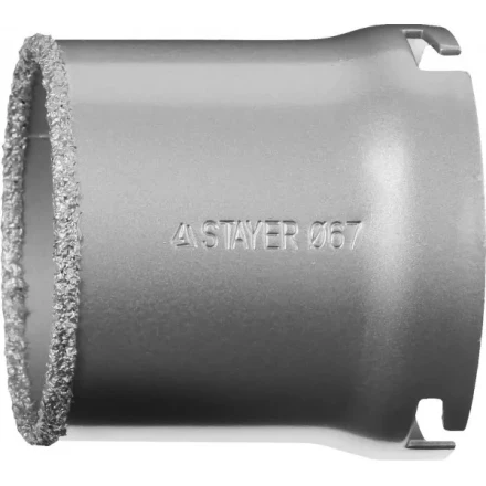 Коронка STAYER &quot;PROFESSIONAL&quot; кольцевая с карбидно-вольфрамовой крошкой, d=67мм 33345-67 купить в Екатеринбурге