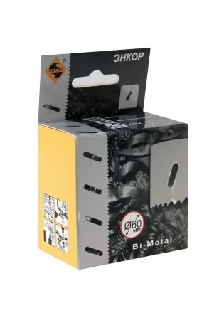 Коронка Bi-Metal Ф60 мм М3 Энкор 24160 купить в Екатеринбурге