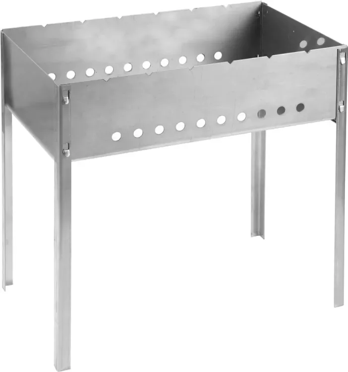 Мангал GRINDA "BARBECUE", нержавеющая сталь, толщина 1,5мм, 500х300х500мм 427784 купить в Екатеринбурге