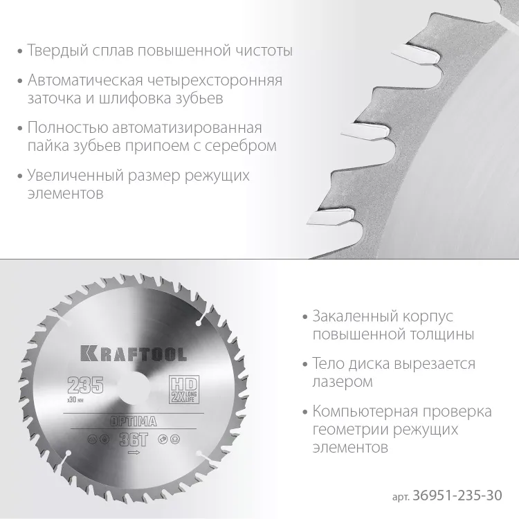 Диск пильный OPTIMA, повышенный ресурс 36951-235-30 купить в Екатеринбурге