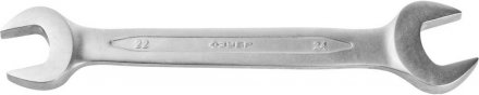 Ключ ЗУБР &quot;ПРОФИ&quot; гаечный рожковый, Cr-V сталь, хромированный, 22х24мм 27027-22-24 купить в Екатеринбурге