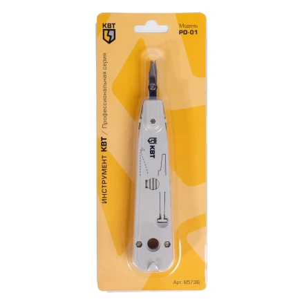 Инструмент КВТ PD-01 для заделки витой пары в кросс-панель (85736) купить в Екатеринбурге