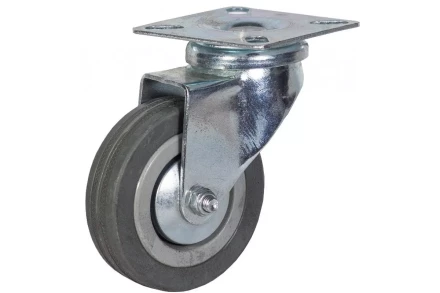 Аппаратное поворотное колесо HITCH 120*26 резина серая SCg55 (SZ084835) купить в Екатеринбурге