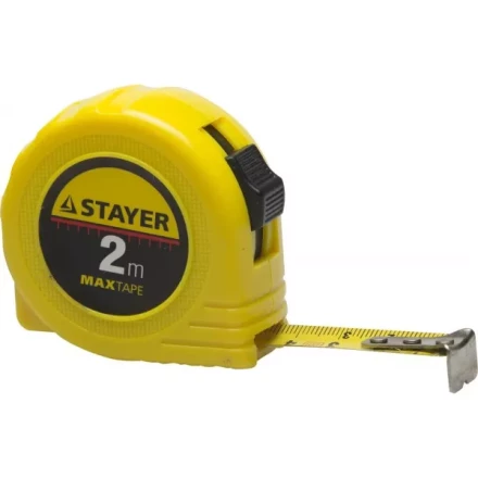 Рулетка STAYER &quot;МASTER&quot; &quot;MaxTape&quot;, пластиковый корпус, 2м/16мм 34014-02-16 купить в Екатеринбурге
