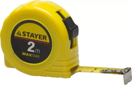 Рулетка STAYER &quot;МASTER&quot; &quot;MaxTape&quot;, пластиковый корпус, 2м/16мм 34014-02-16 купить в Екатеринбурге