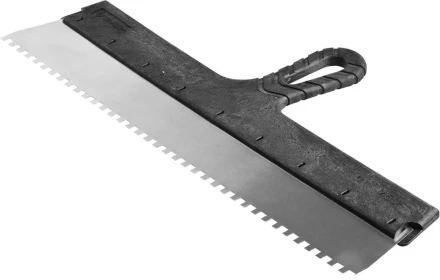 Шпатель ЗУБР &quot;МАСТЕР&quot; ФАСАДНЫЙ, нержавеющее полотно, 450мм, зуб 6х6мм 10078-45-06 купить в Екатеринбурге