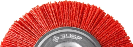 ЗУБР &quot;ПРОФЕССИОНАЛ&quot;. Щетка дисковая для дрели, нейлоновая проволока с абразивным покрытием, 75мм 35161-075_z02 купить в Екатеринбурге