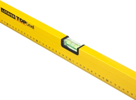 Уровень STAYER &quot;STANDARD&quot; &quot;TOPLevel&quot;, коробчатый, 2 противоударных ампулы, линейка, 120см 3460-120_z03 купить в Екатеринбурге