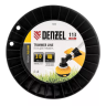 Леска для триммера зубчатый квадрат, 3,0мм х 113м, на DIN катушке FLEX CORD// Denzel 96806 купить в Екатеринбурге
