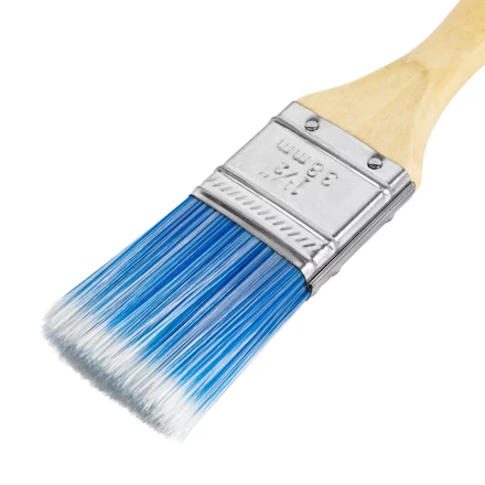 Кисть плоская &quot;Евро&quot; 1.5&quot;, искусственная щетина, деревянная ручка MTX 83070 купить в Екатеринбурге