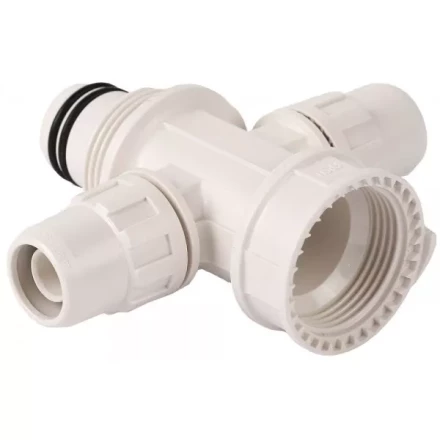 Коллектор ЗУБР &quot;ШиреФит&quot; сборный крестовой &quot;внутренняя резьба - штуцер с гайкой - штуцер с гайкой&quot;, 26мм х 16мм 51518-26-16-26 купить в Екатеринбурге