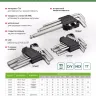 Набор ключей имбусовых Torx-Tempered, TT10-50, CrV, 9 шт., удлиненные Сибртех 123717 купить в Екатеринбурге