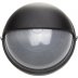 Светильник уличный СВЕТОЗАР влагозащищенный с верхним защитным кожухом, круг, цвет черный, 100Вт SV-57263-B купить в Екатеринбурге