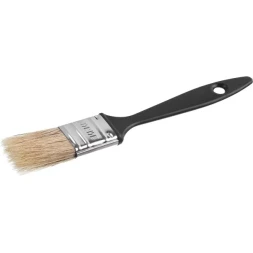 Кисть плоская СИБИН, пластиковая ручка, светлая щетина, 25мм 01008-025