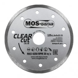 Алмазный отрезной диск 1A1R CLEAR CUT (Чистый рез) (5 mm) MOS-DISTAR 125*1,6*5*22,23 mm