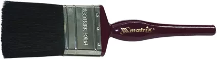 Кисть плоская &quot;Декор&quot; 1&quot; (25 мм) натуральная черная щетина деревянная ручка  MATRIX 82620 купить в Екатеринбурге