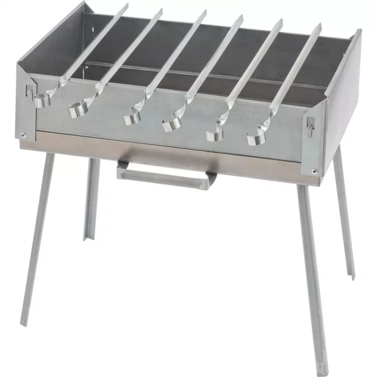 Мангал-дипломат в сумке 410x280x125 1,5 мм 6 шампуров в комплекте PALISAD Camping 69538 купить в Екатеринбурге