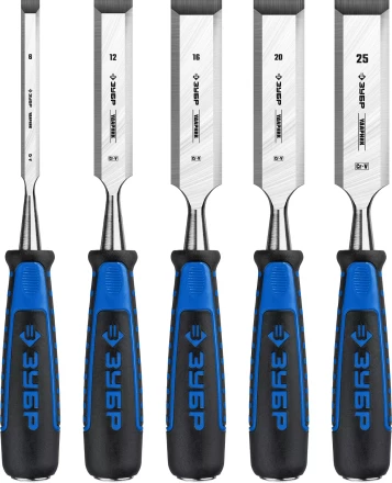 ЗУБР Ударник, 5 предм, набор стамесок-долот, Профессионал (18097-H5) купить в Екатеринбурге