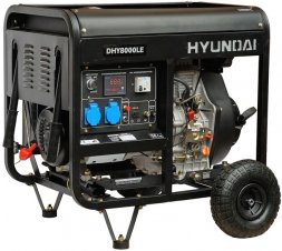Дизельный генератор Hyundai DHY 8000LE + колеса