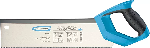 Пила обушковая для стусел PIRANHA,350мм/14",11-12ТРI,зуб 3D,каленый зуб,двухкомп рукоятка GROSS 23141 купить в Екатеринбурге