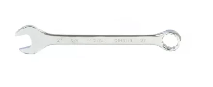 Ключ комбинированный 27 мм CrV полированный хром MATRIX 15172 купить в Екатеринбурге