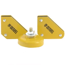 Набор из 2 магнитных сварочных фиксаторов и магнитной клеммы &quot;масса&quot; Denzel 97557