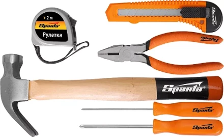 Набор инструмента бытовой, 6 предм  SPARTA 13540 купить в Екатеринбурге