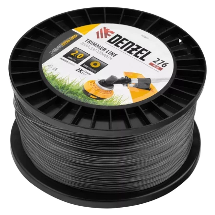 Леска для триммера двухкомпонентная круглая, 2,0мм х 276м, на DIN катушке EXTRA CORD// Denzel 96807 купить в Екатеринбурге