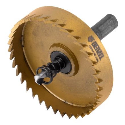 Коронка по металлу HSS, 65 мм, нитридтитановое покрытие Denzel 724121 купить в Екатеринбурге