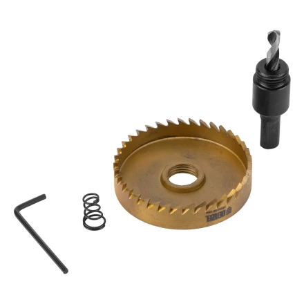 Коронка по металлу HSS, 65 мм, нитридтитановое покрытие Denzel 724121 купить в Екатеринбурге