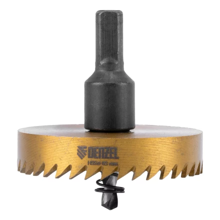 Коронка по металлу HSS, 65 мм, нитридтитановое покрытие Denzel 724121 купить в Екатеринбурге